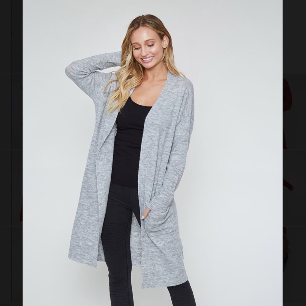 Long Grey Cardigan